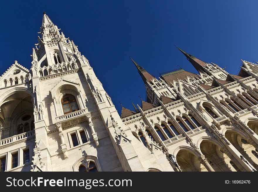 Hungarian parliament building in Budapest