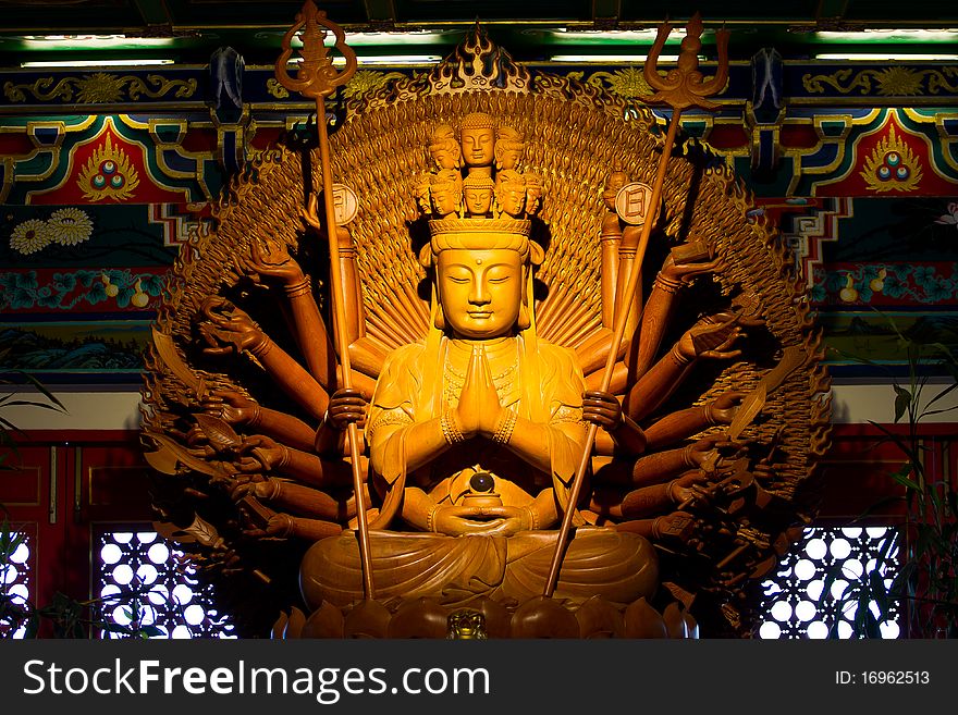 Chinese Buddha temple in Thailand. Chinese Buddha temple in Thailand