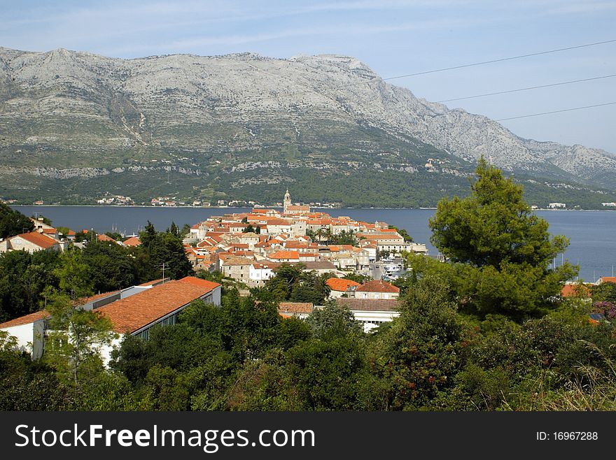 Korcula. Small island city near Dubrovnik in Croatia. Korcula. Small island city near Dubrovnik in Croatia