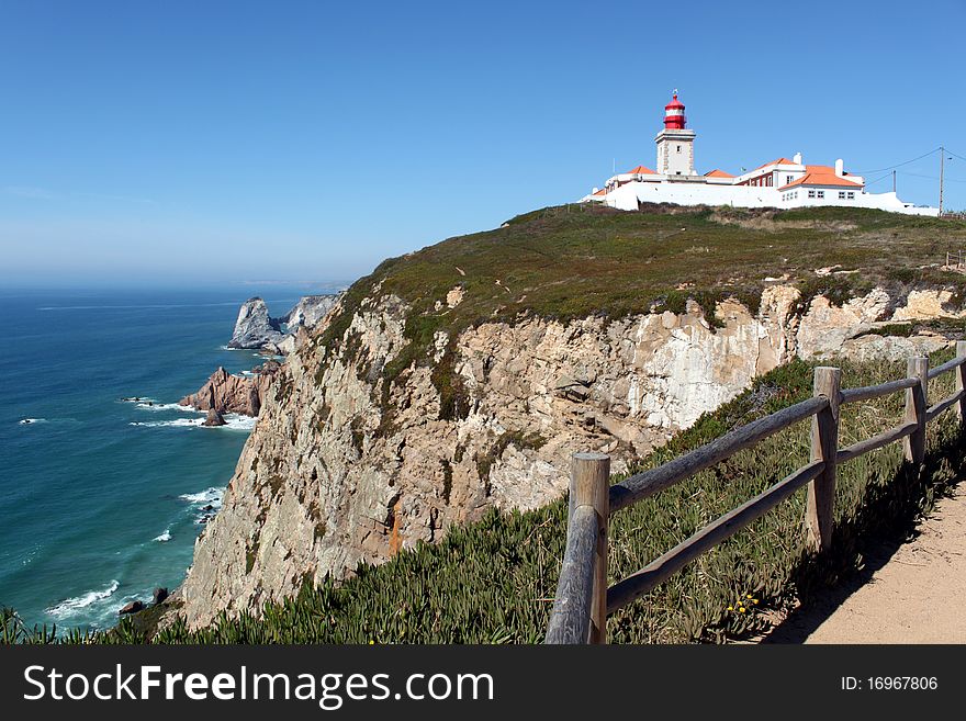 This is the westmost lighthouse of Continental Europe in Roca, Portugal. I took this picture when I visited there in July, 2010. This is the westmost lighthouse of Continental Europe in Roca, Portugal. I took this picture when I visited there in July, 2010.