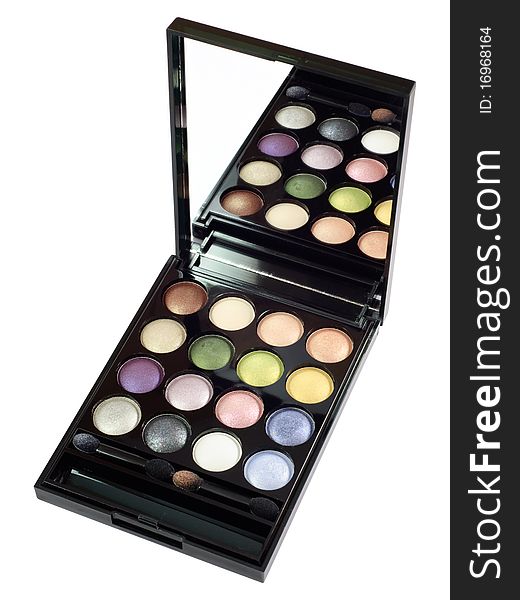 Colored eye shadows set