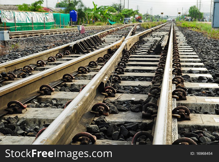 Photo of railway in korat thailand