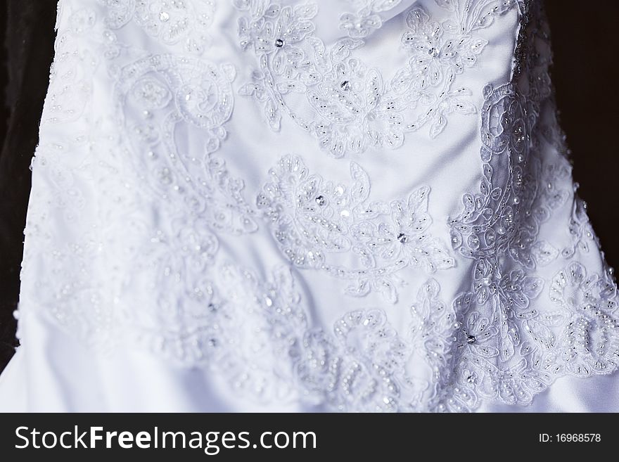 Image of front of bride in wedding dress