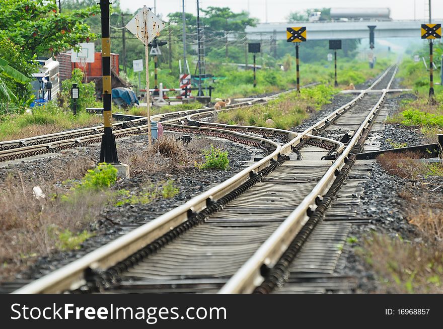 The sence of railway in thailannd