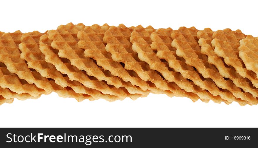 Cookies on white,biscuit, isolated