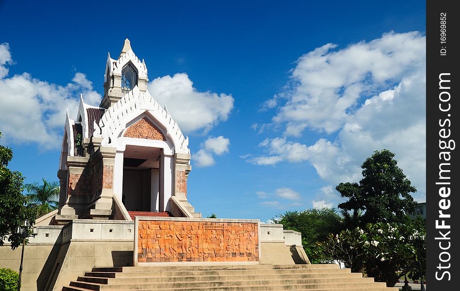 Pagoda and sky in thailand