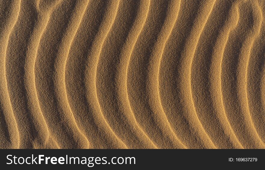 Dune Sand Background In Sahara Desert