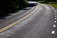 Beautiful Scenic Country Road Curves In Forest Stock Photography Beautiful Scenic Country Road Curves In Forest Stock Photography