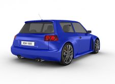 Sports Car - 3d Render Royalty Free Stock Photography