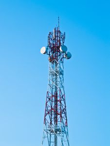 Mobile Phone Communication Repeater Antenna Tower Stock Photo Mobile Phone Communication Repeater Antenna Tower Stock Photo