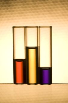 Vials With Multicolor Liquids Stock Images Vials With Multicolor Liquids Stock Images