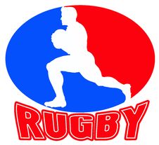 Rugby Player Running With Ball Royalty Free Stock Images Rugby Player Running With Ball Royalty Free Stock Images