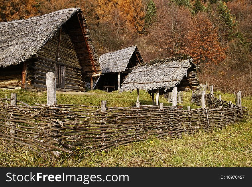Village in HavrÃ¡nok archaeological site in central Slovakia
