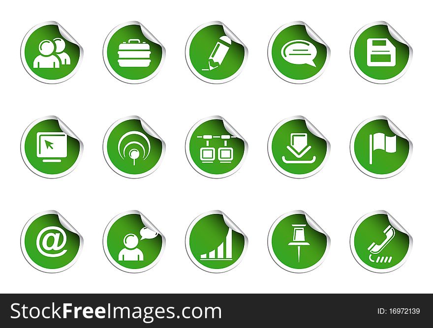 Internet and web icons | Sticky series. Internet and web icons | Sticky series