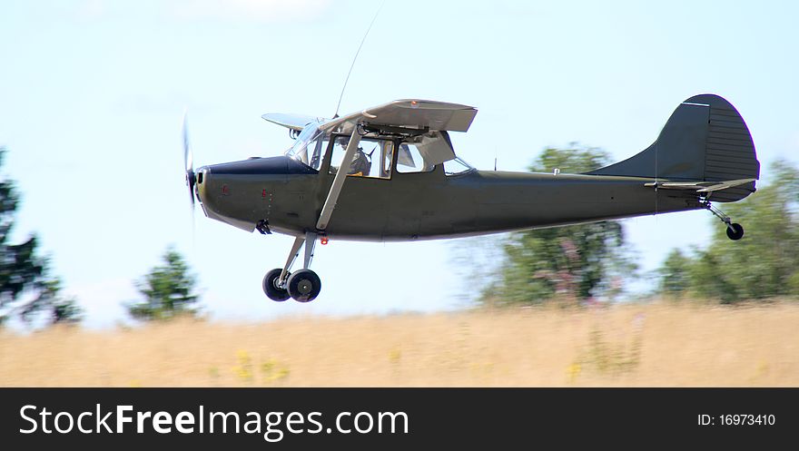 Veteran aricraft from 2 world war. Air show. Landing. Veteran aricraft from 2 world war. Air show. Landing.