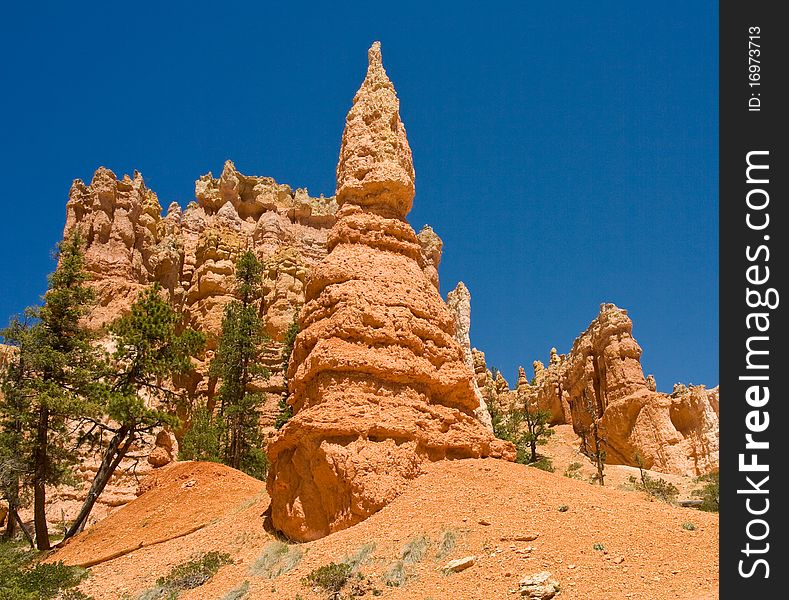 Many of the unique Hoodoos formation in Bryce Canyon National park. Many of the unique Hoodoos formation in Bryce Canyon National park