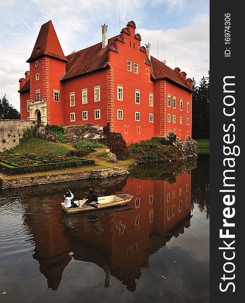 Romantic Red Chateau in the Czech Republic