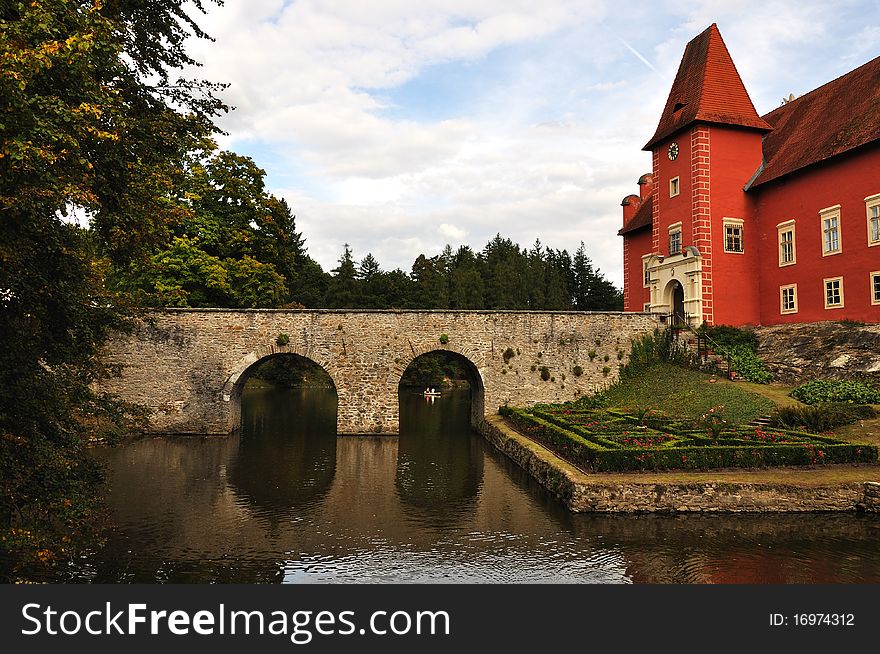 Romantic Red Chateau in the Czech Republic