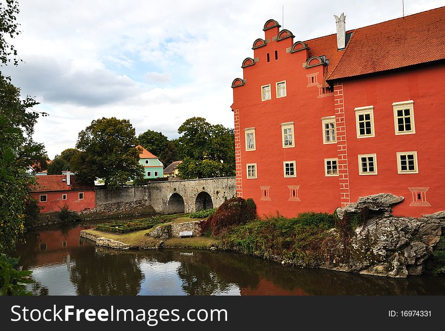 Romantic Red Chateau in the Czech Republic