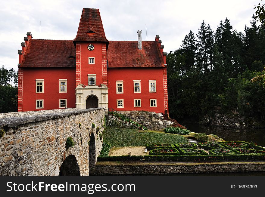 Romantic Red Chateau in the Czech Republic