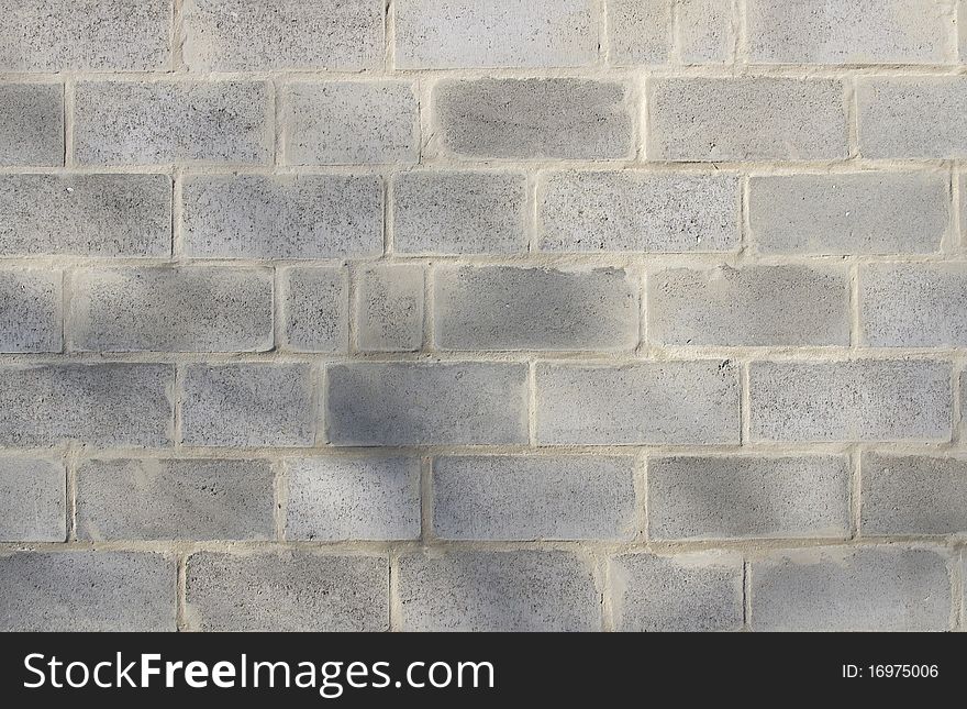 Grey brick wall