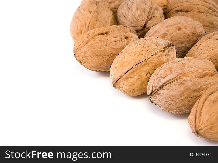 Walnuts Isolated On White