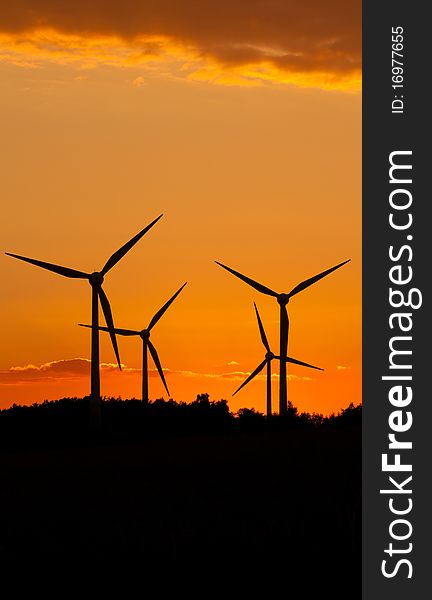 Windmill silhouette