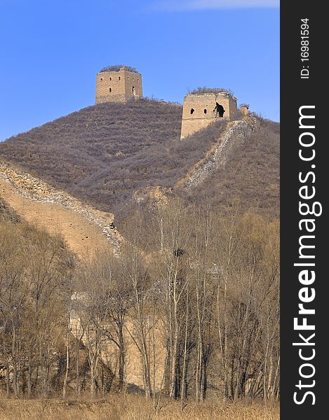 The Great Wall was built in 200 BC, it through northern China and the total length is about 3,000 miles. The Great Wall was built in 200 BC, it through northern China and the total length is about 3,000 miles