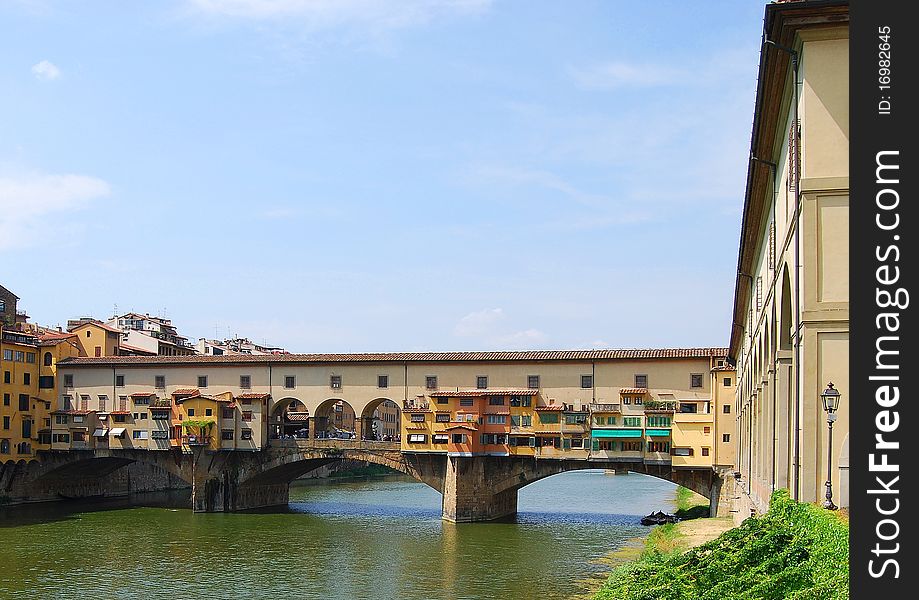 The Ponte Vecchio in Florence. The Ponte Vecchio in Florence.