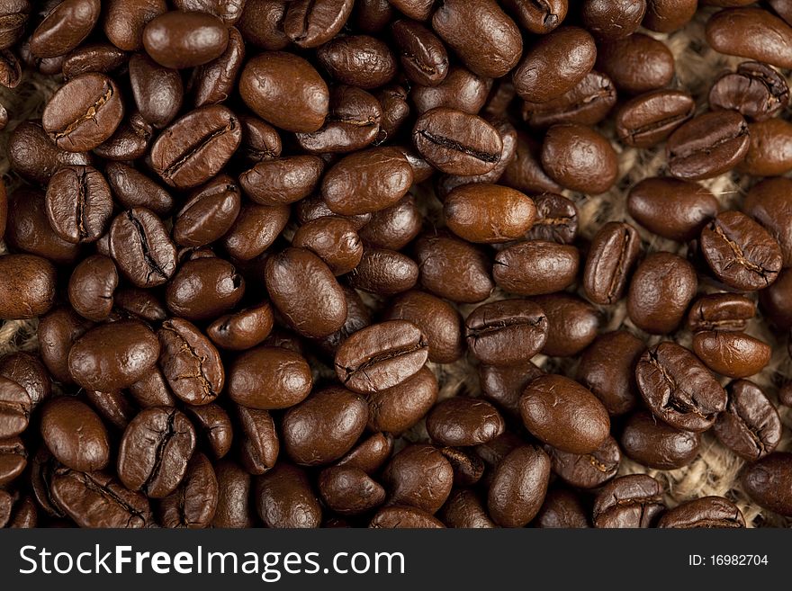 Close-up macro of nice cofee beans. Close-up macro of nice cofee beans.