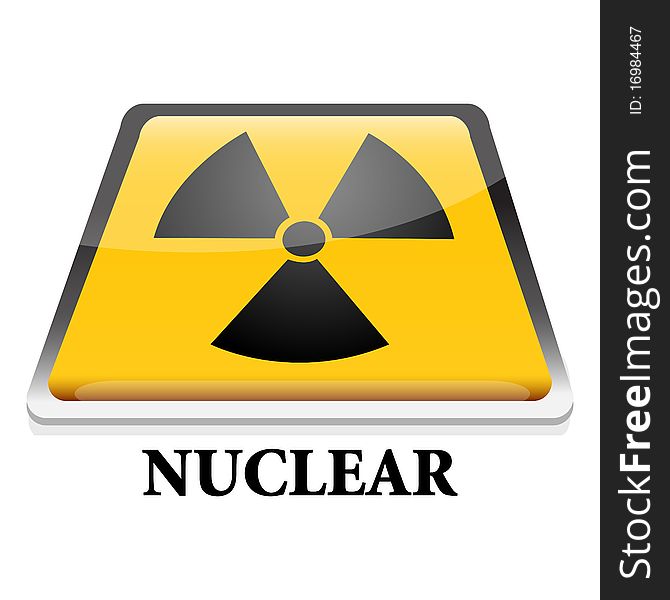 Illustration of nuclear with white background