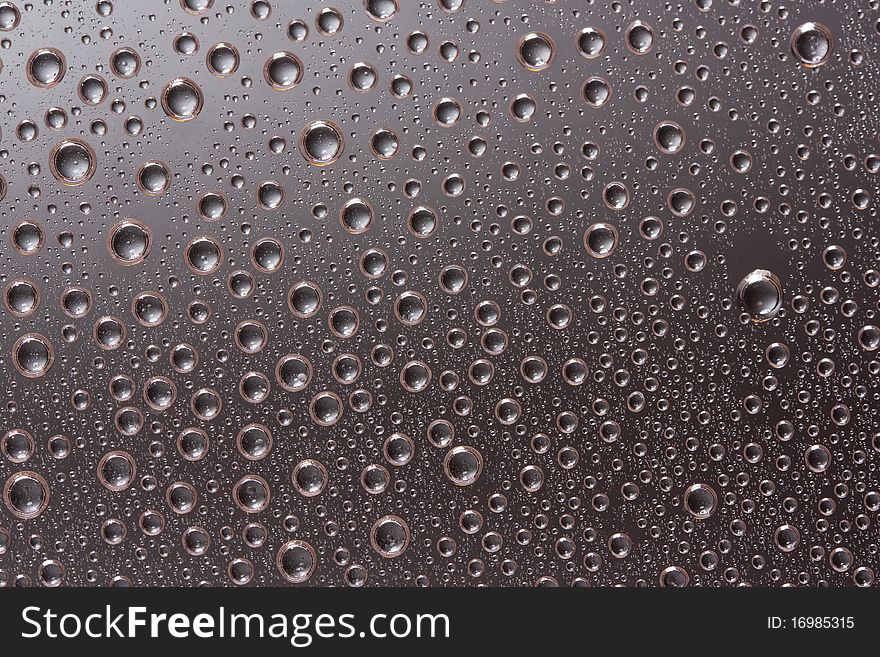 Closeup background of water drops
