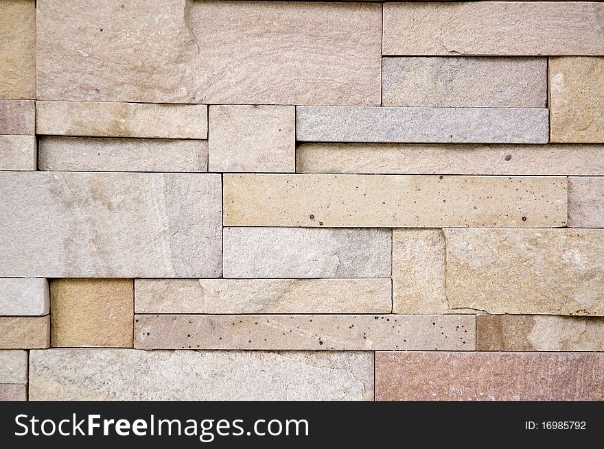 Texture of color stone wall