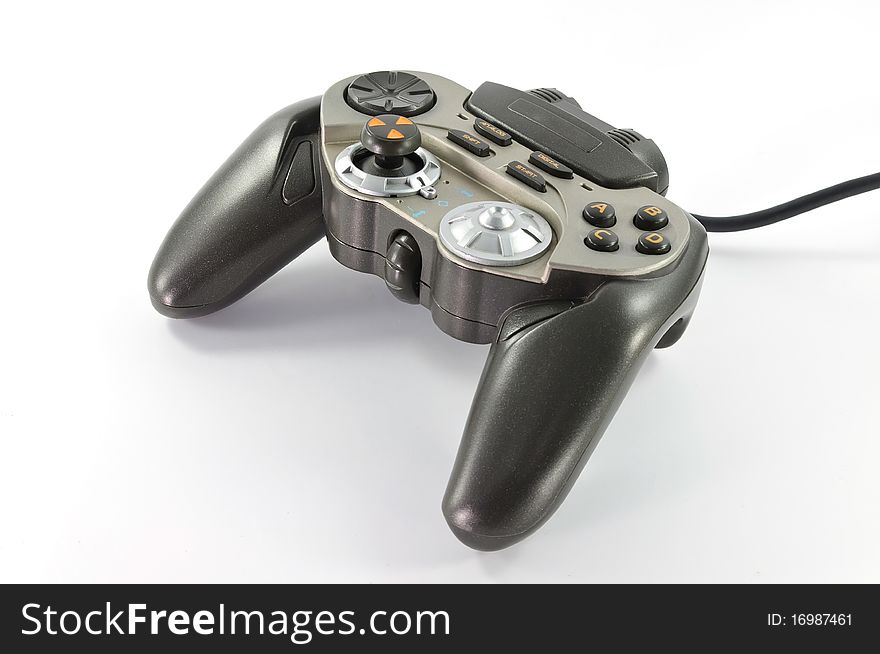 joypad on white background with clipping path. joypad on white background with clipping path