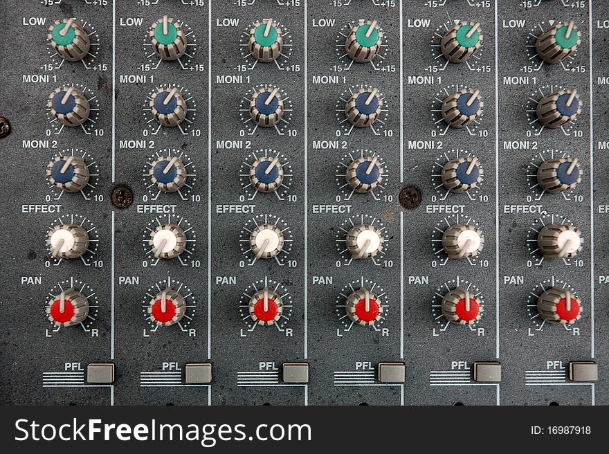 Sound mixer for entertainment studio