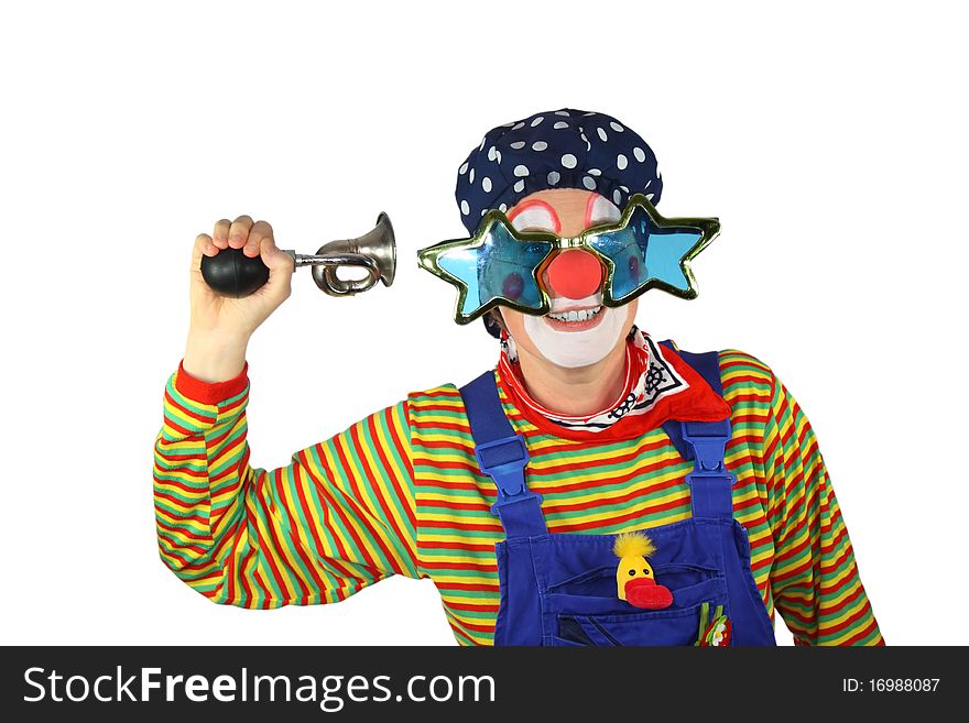 Clown With Bicycle Horn