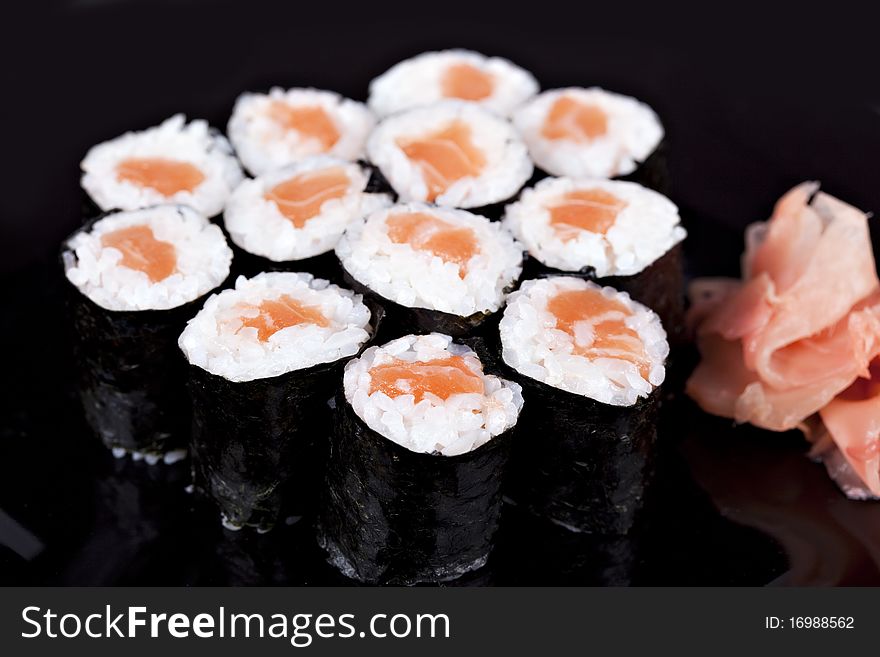 Japan traditional food - diferent sushi
