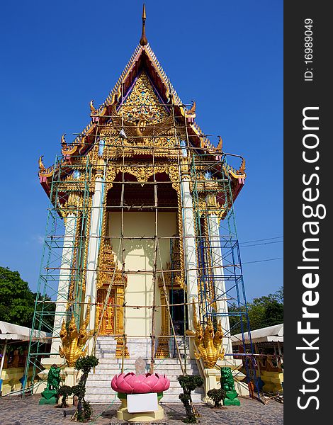 Old Temple Repair in Thailand