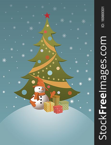 Vector illustration for the holiday of Christmas. Vector illustration for the holiday of Christmas.
