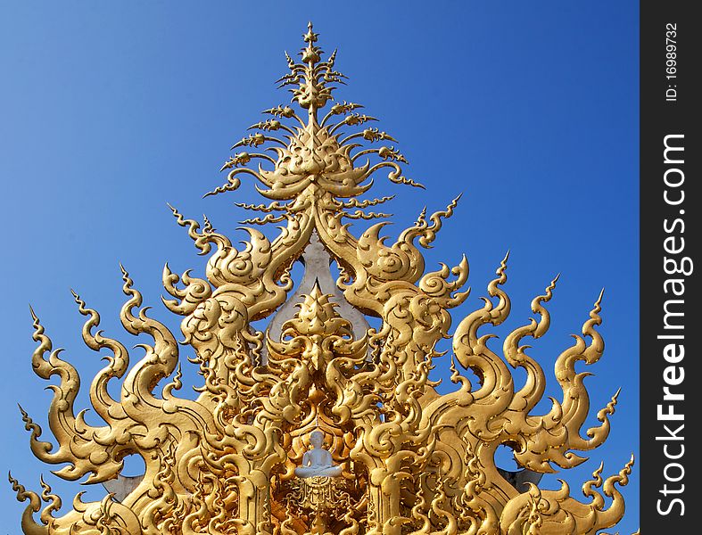 Thai temple decorate, Asia Thailand. Thai temple decorate, Asia Thailand