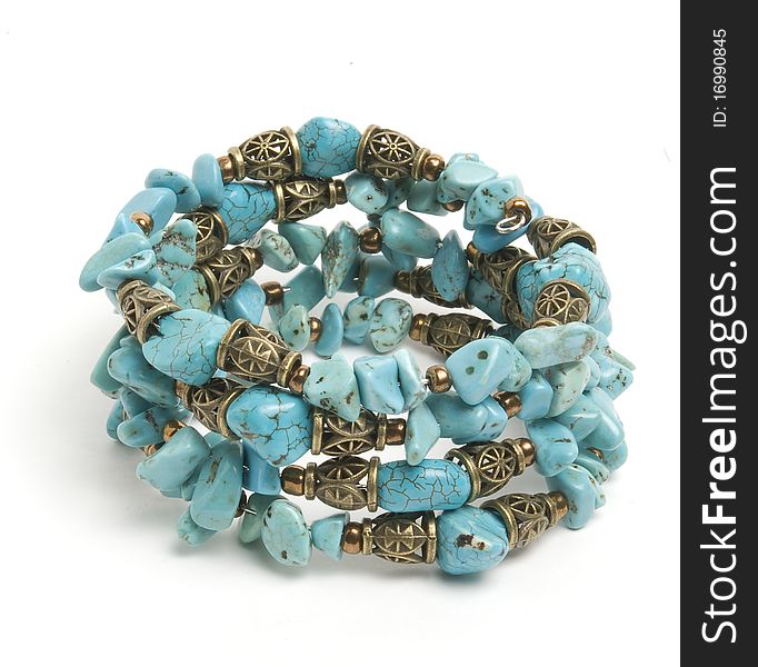 Blue Bracelet With Turquoise