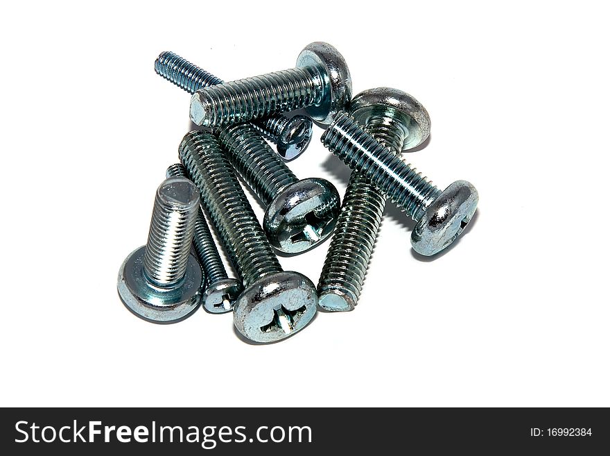 Screws for fastening. Used for construction and repair. Screws for fastening. Used for construction and repair.