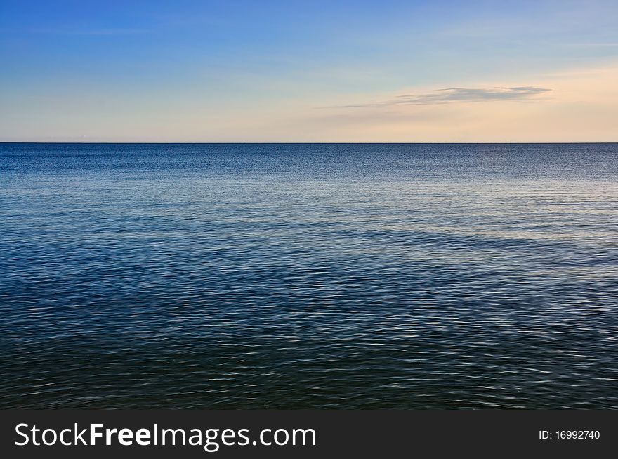 Peace sea at Huahin, Thailand