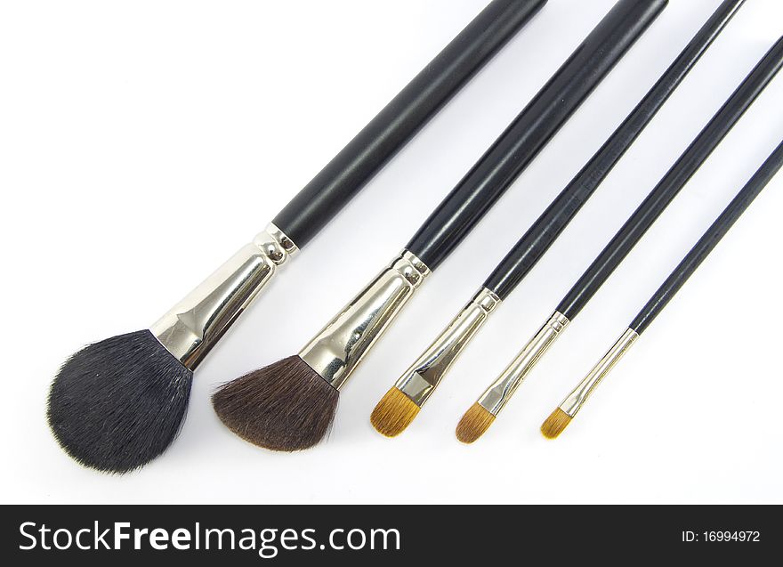 Professional make-up brushes.