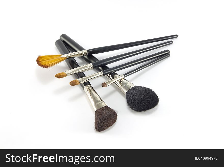 Professional make-up brushes.