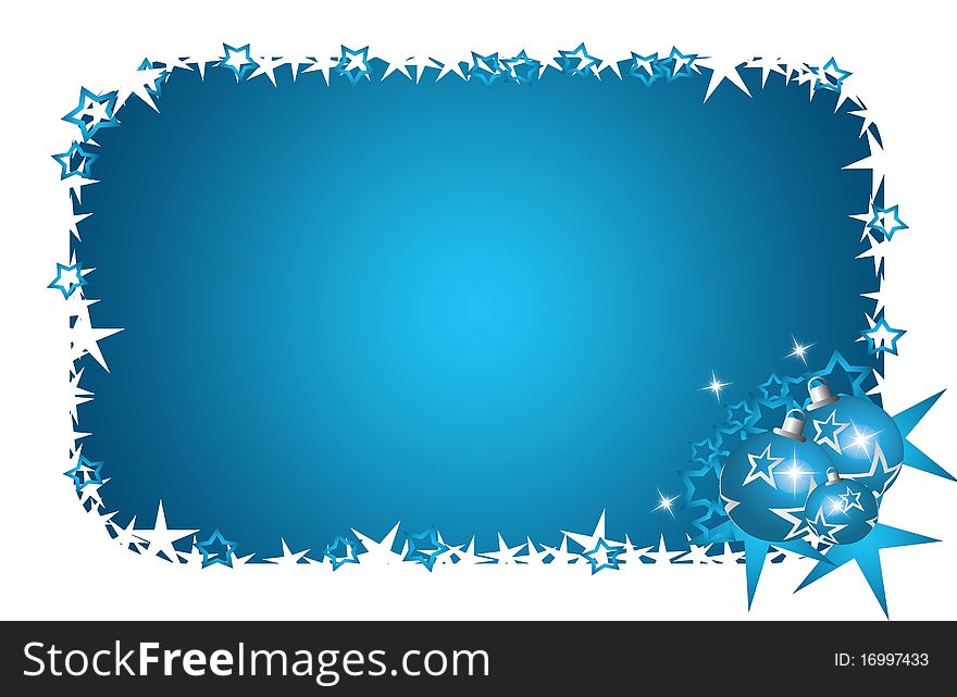 Christmas Illustration with stars and lines. Christmas Illustration with stars and lines