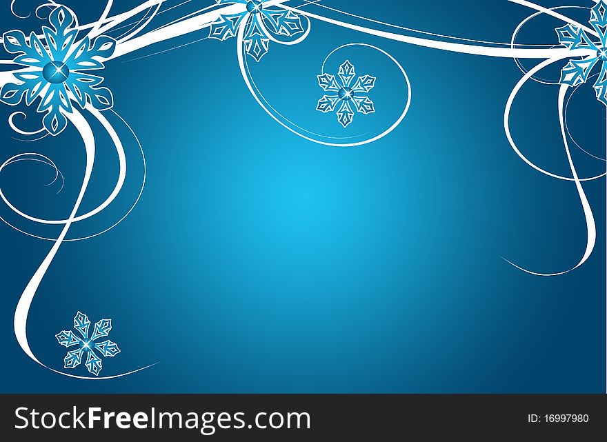 Christmas Illustration with stars and lines. Christmas Illustration with stars and lines