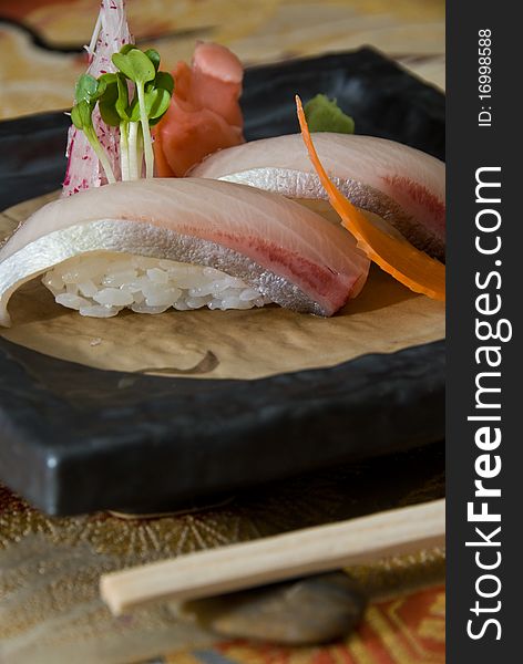 Red snapper sashimi