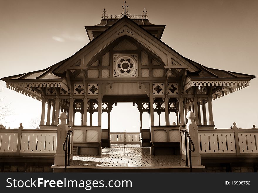 A view of the gazebo on Canada's Parliament hill