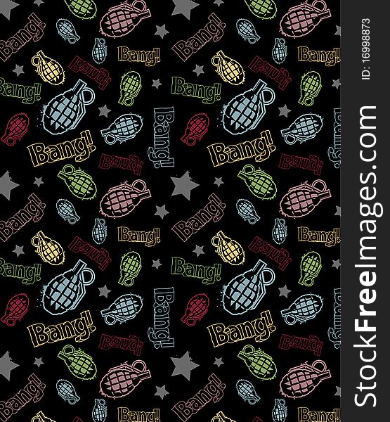 Modern seamless texture. Cool grunge style. Vector EPS 10 illustration.